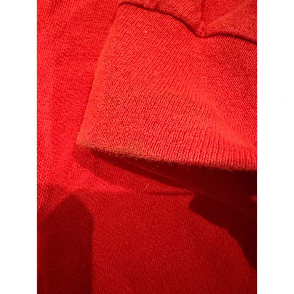 Vintage Y2K 2004 Adidas Long Sleeve T-Shirt Orange Striped Logo Mens 2XL DDE001